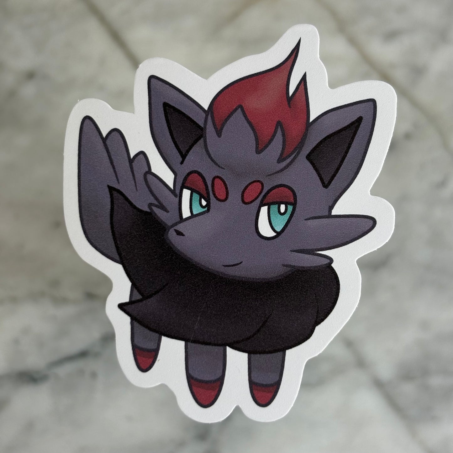 Zorua and Hisuian Vinyl Stickers