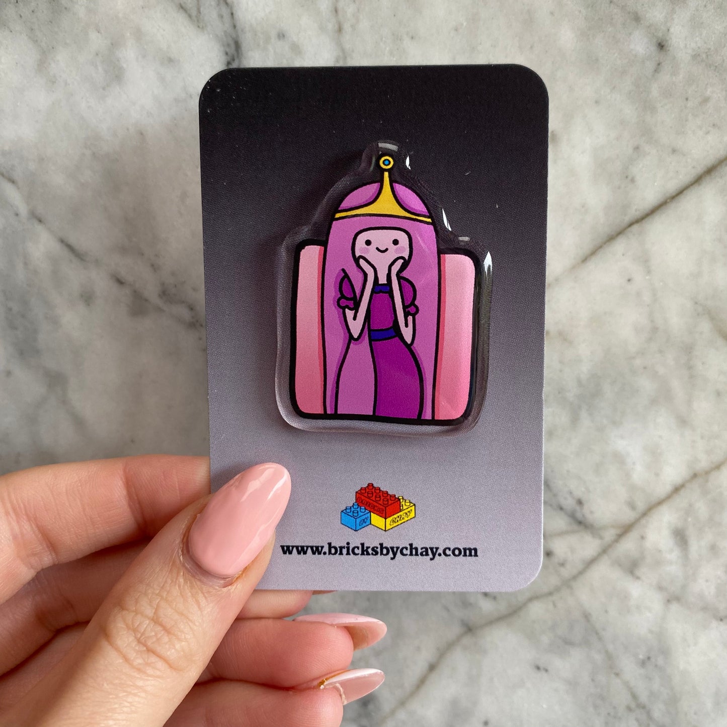 Princess Bubblegum and Marceline Adventure Time Acrylic Pins