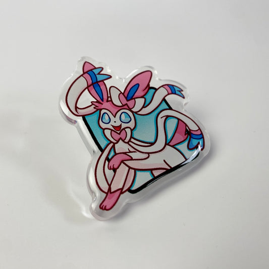 Sylveon Pokémon Acrylic Pin