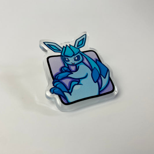 Glaceon Pokémon Acrylic Pin