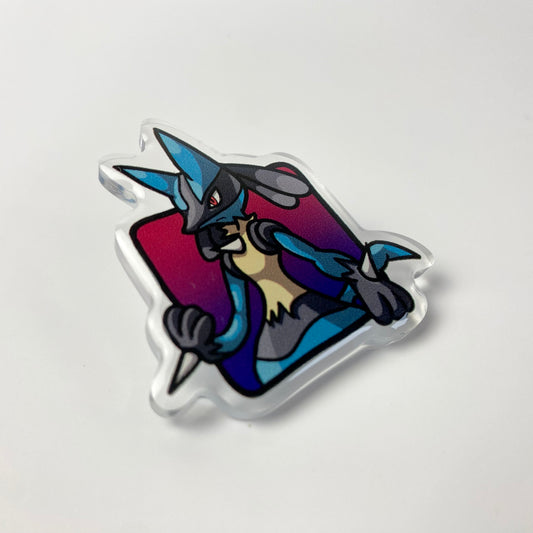 Lucario Pokémon Acrylic Pin