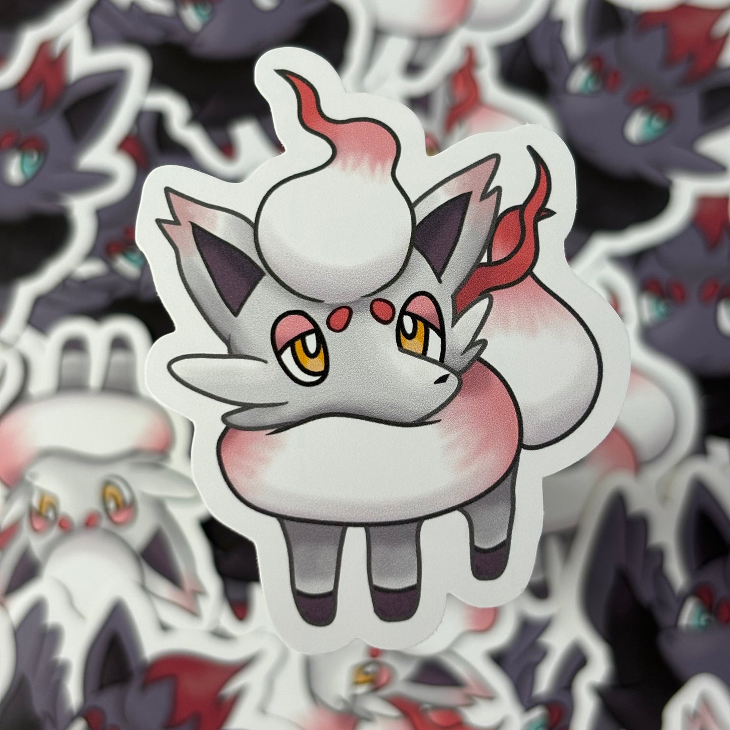 Zorua and Hisuian Vinyl Stickers