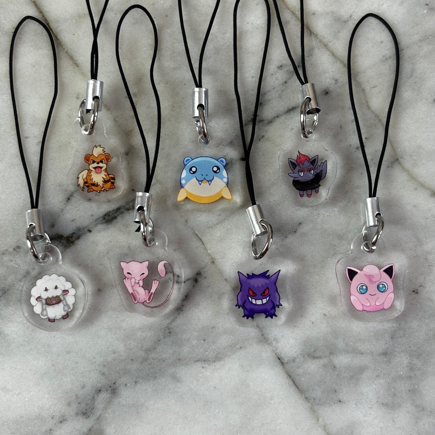 N-Z Pokemon Acrylic Phone Charms