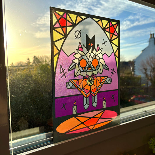 Cult of the Lamb Stained Glass Effect Window Film