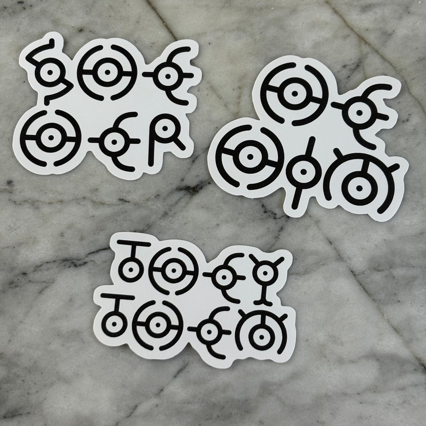 Unown Pronoun Vinyl Sticker