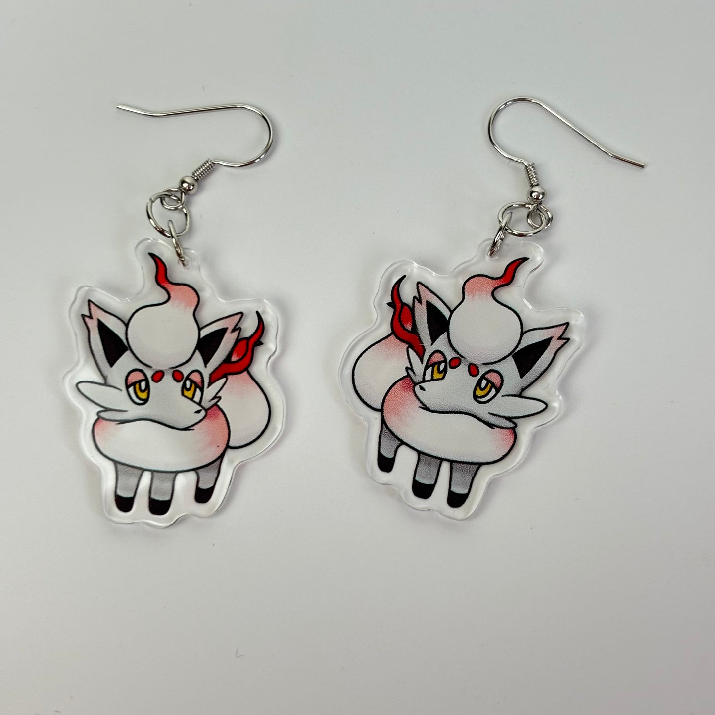 Zorua Pokemon Drop Earrings