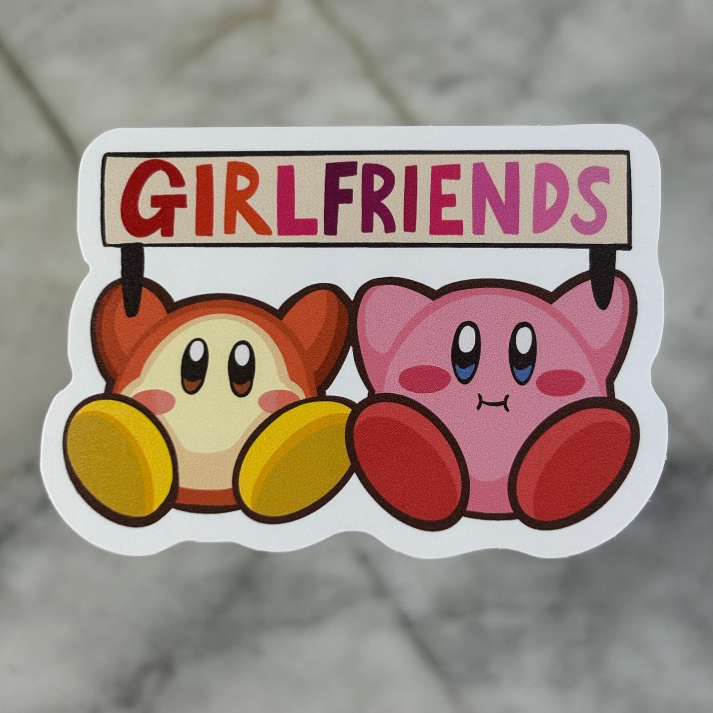 Kirby Pride Matte Vinyl Stickers