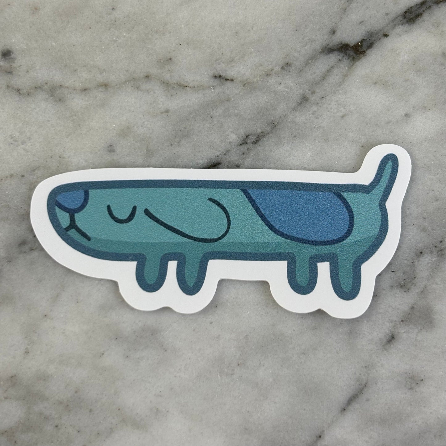 Long Dog Bluey Vinyl Sticker