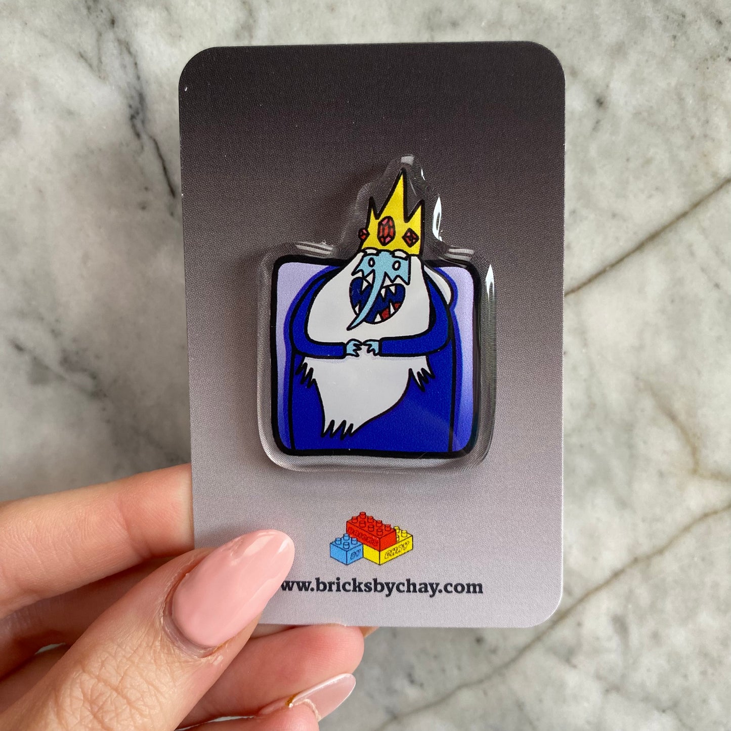 Ice King and Gunter Adventure Time Acrylic Pins