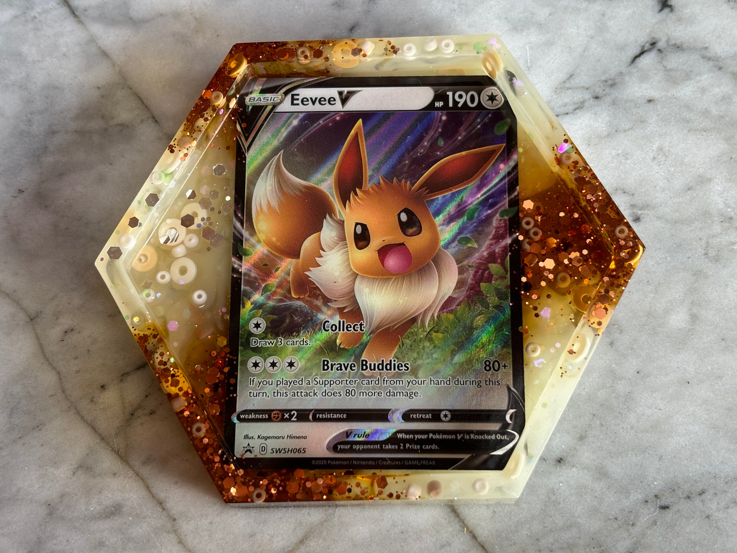 Eevee Pokemon Card Drinks Coaster