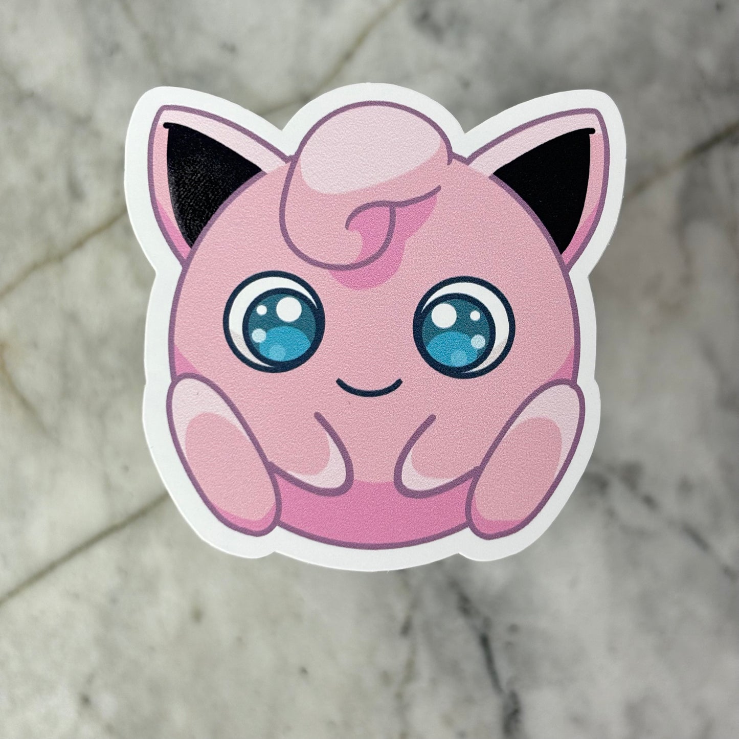 Jigglypuff Pokemon Matt Vinyl Sticker