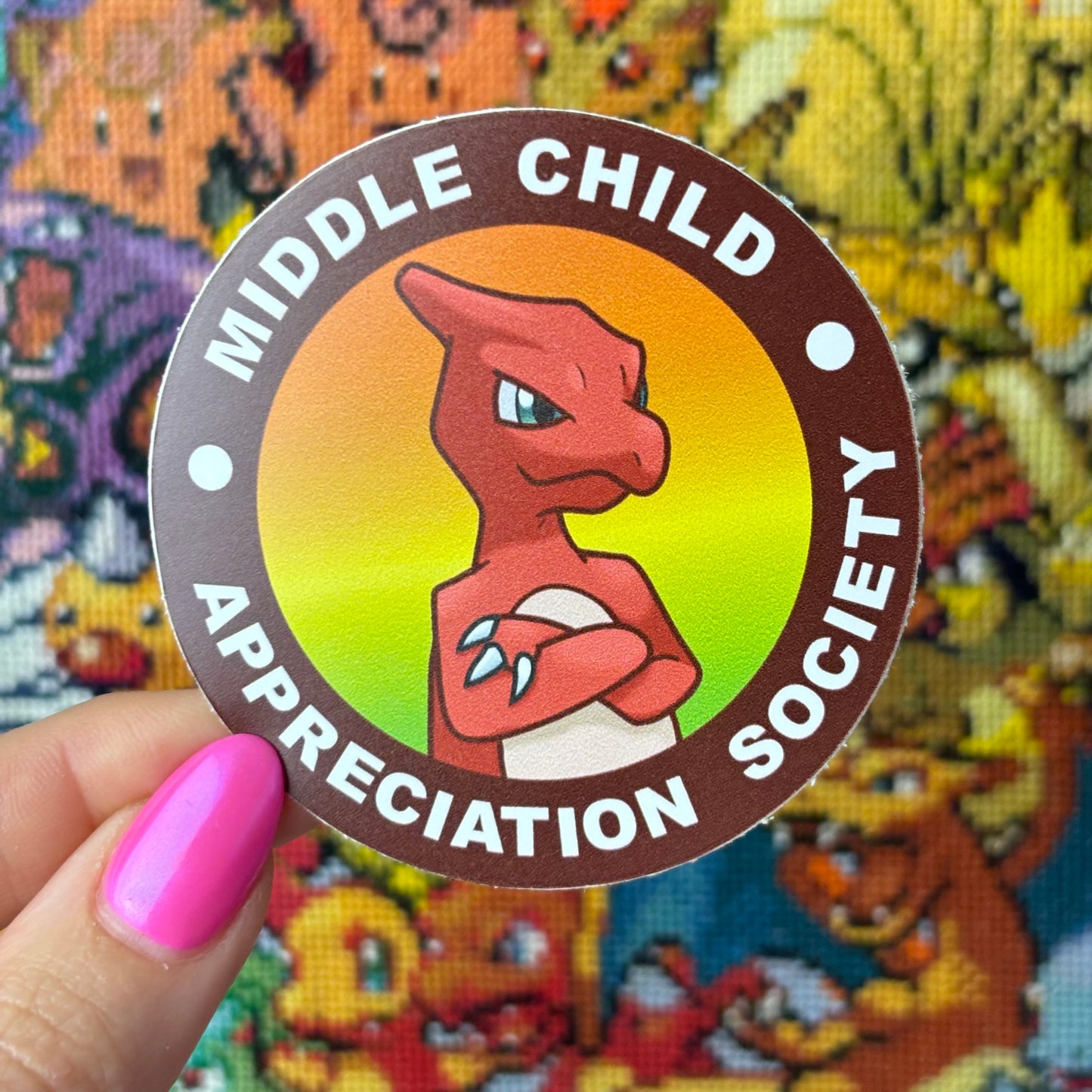 Pokemon Middle Child Appreciation Society Vinyl Sticker