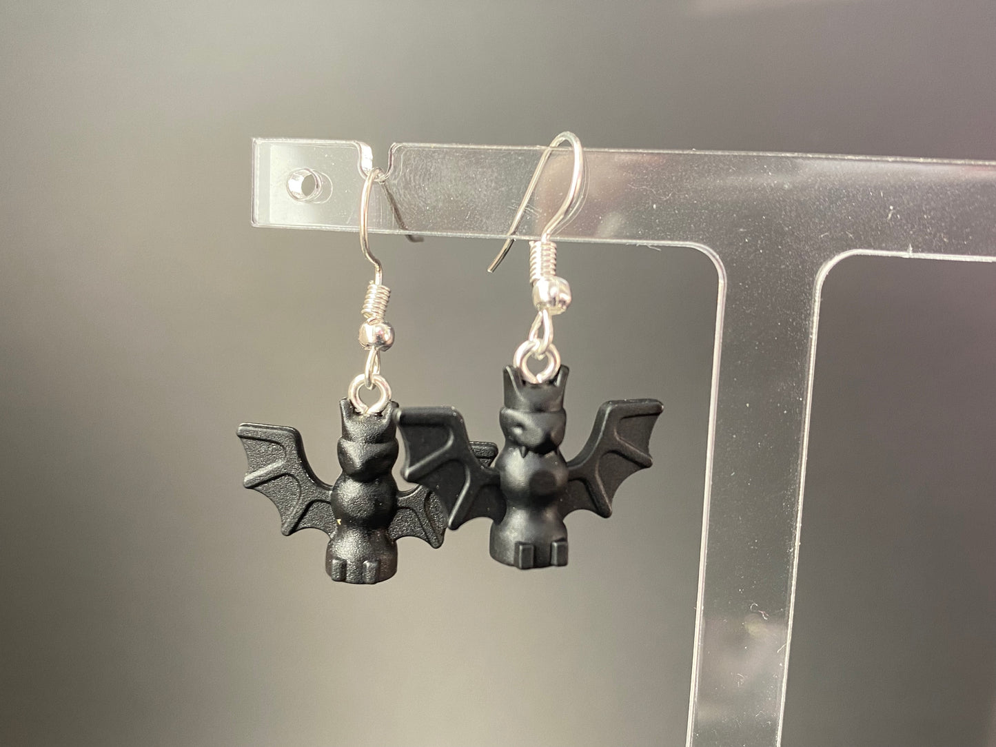 Handmade Brick Bat Drop Earrings