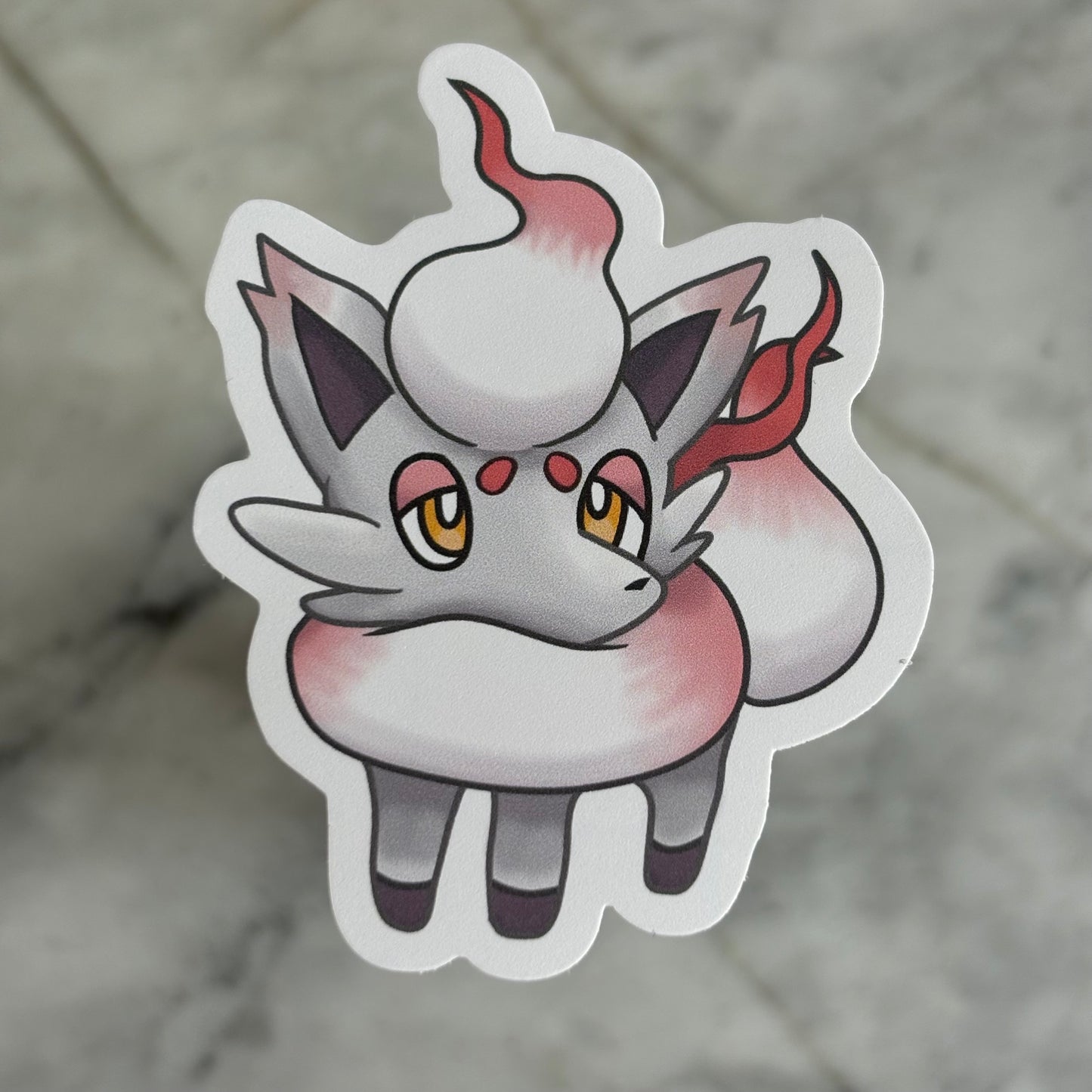 Zorua and Hisuian Vinyl Stickers