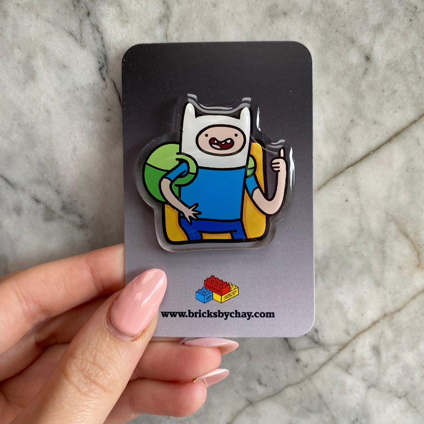 Finn and Jake Adventure Time Acrylic Pins