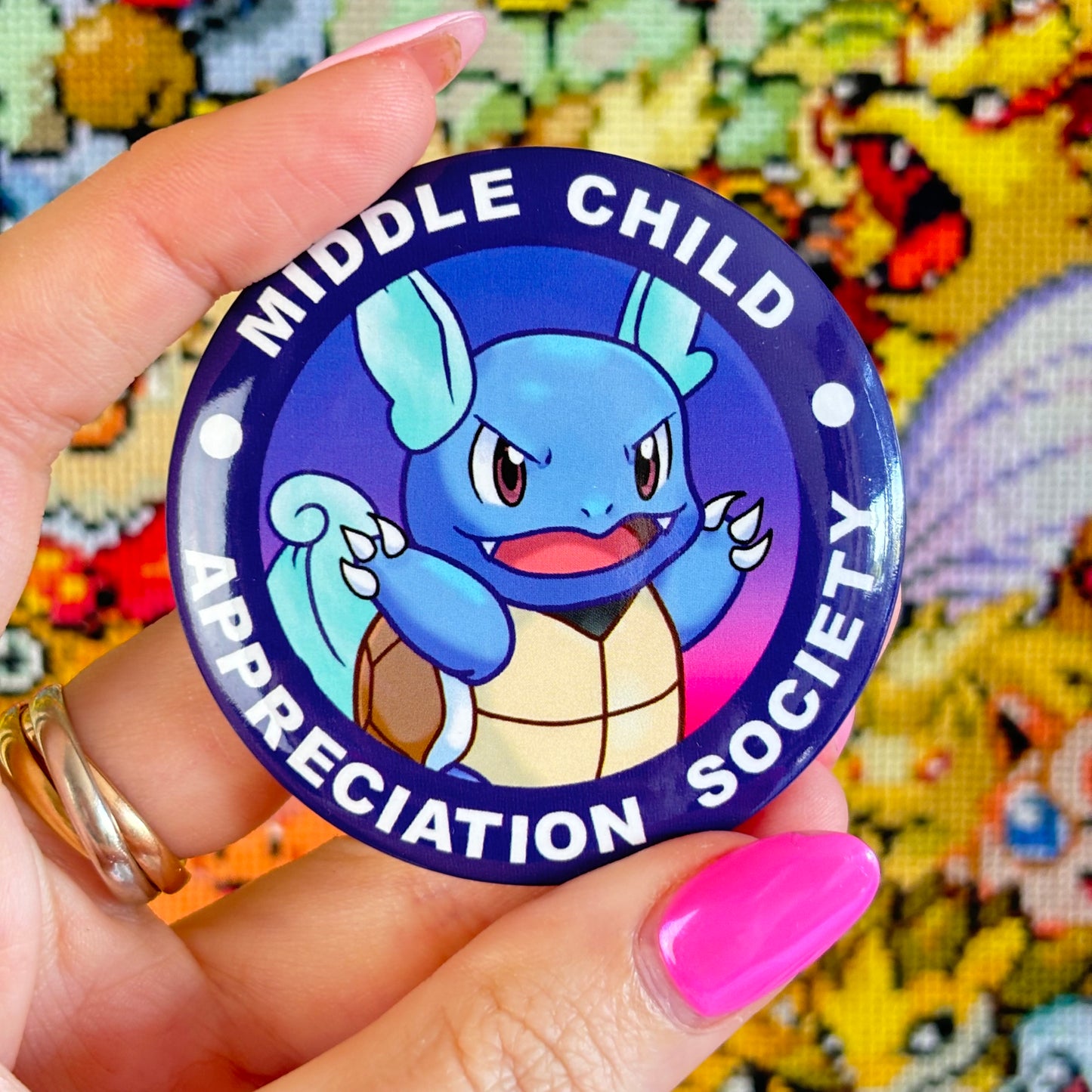 Middle Child Appreciation Society Pin Button Badges