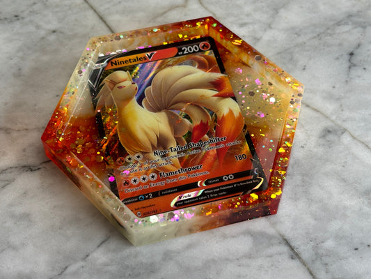 Ninetales Pokemon Card Drinks Coaster