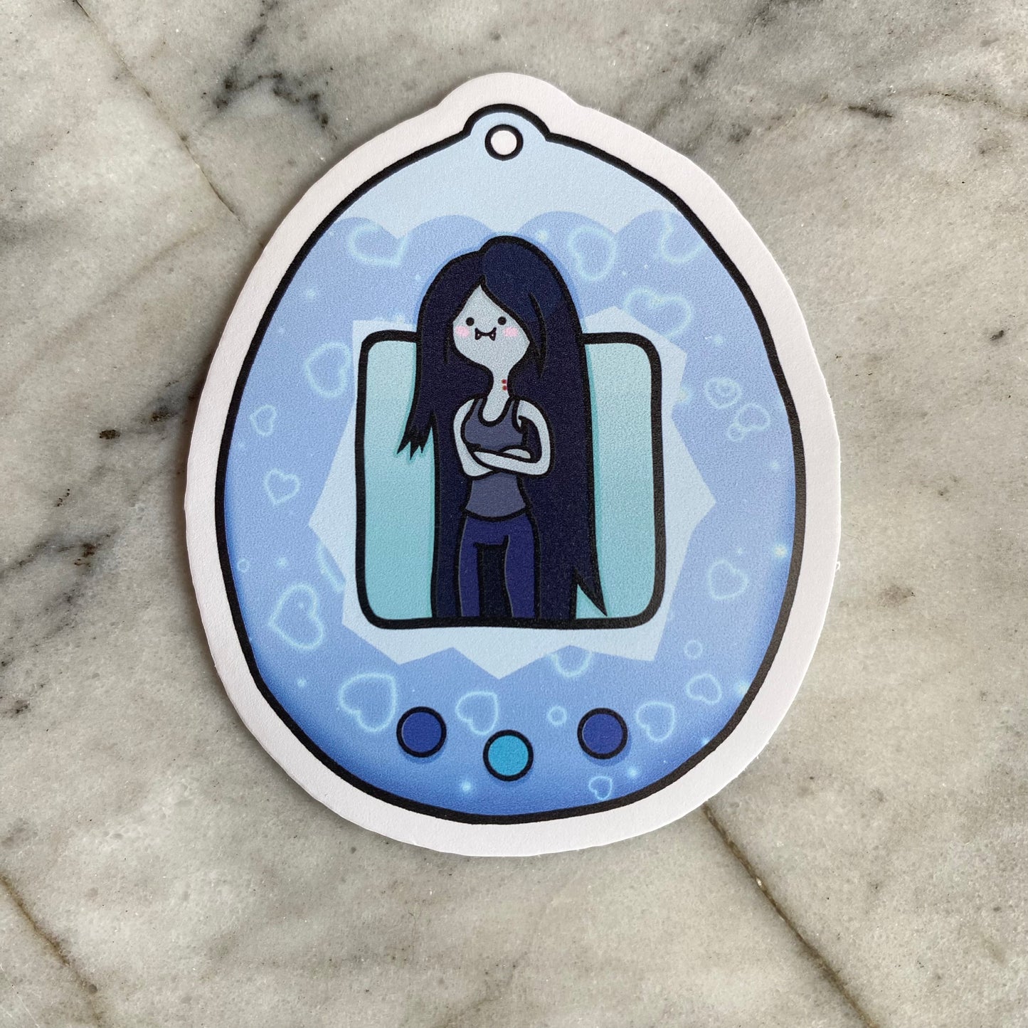 Adventure Time Character Tamagotchi Vinyl Sticker - Finn Jake Princess Bubblegum Marceline Ice King Gunter