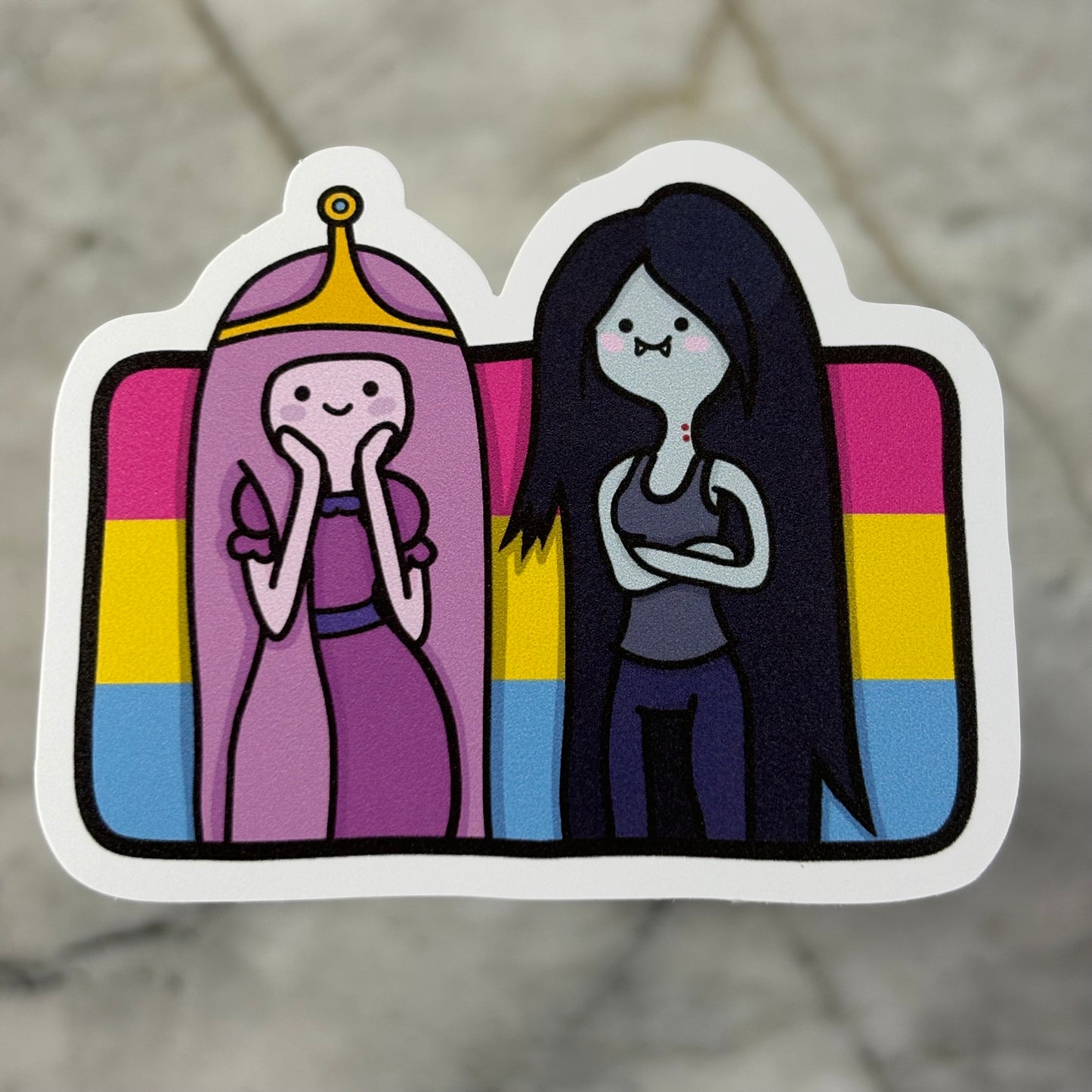 Bubblegum & Marceline Pride Vinyl Sticker