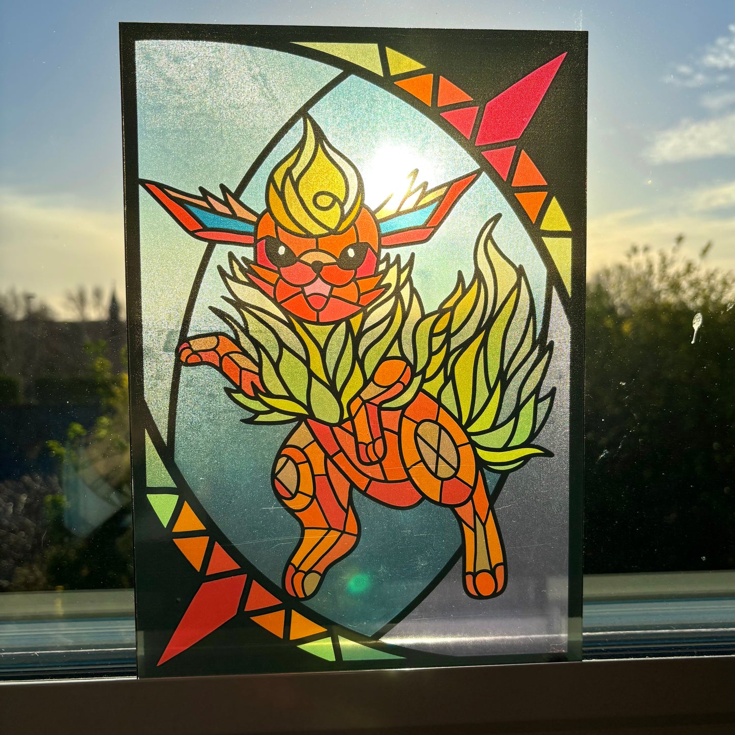 Flareon Stained Glass Effect Window Film