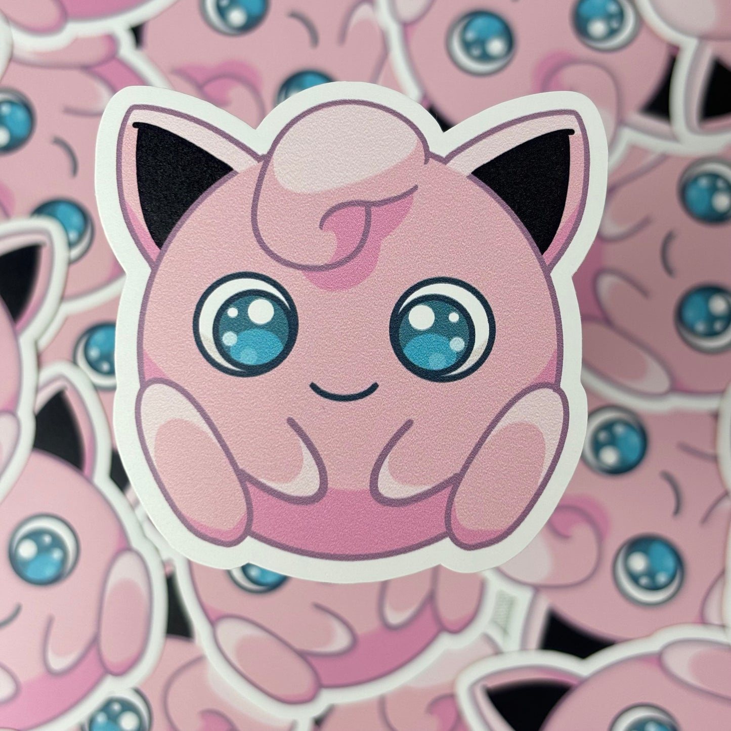 Jigglypuff Pokemon Matt Vinyl Sticker