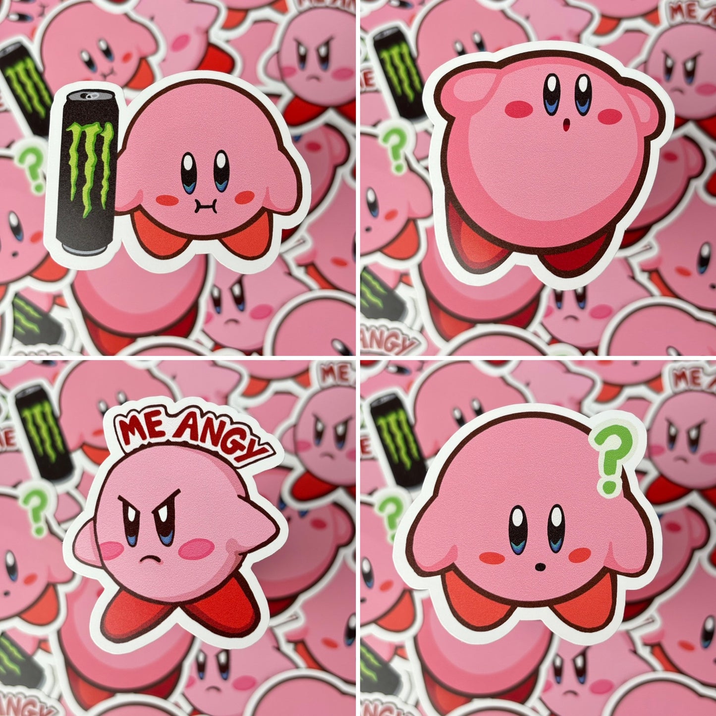 Kirby Matte Vinyl Stickers