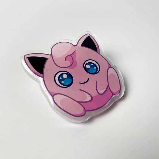 Jigglypuff Pokémon Acrylic Pin