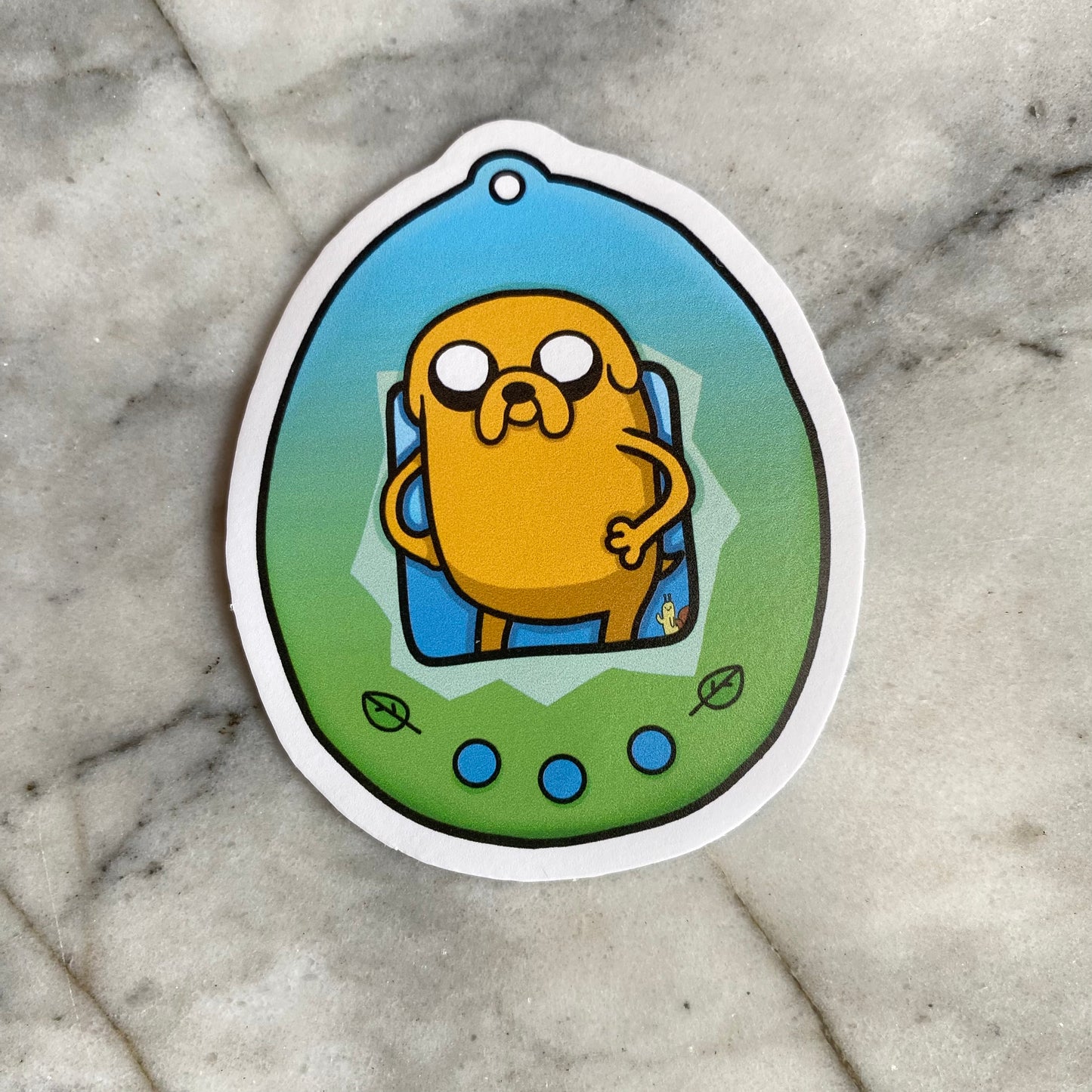 Adventure Time Character Tamagotchi Vinyl Sticker - Finn Jake Princess Bubblegum Marceline Ice King Gunter