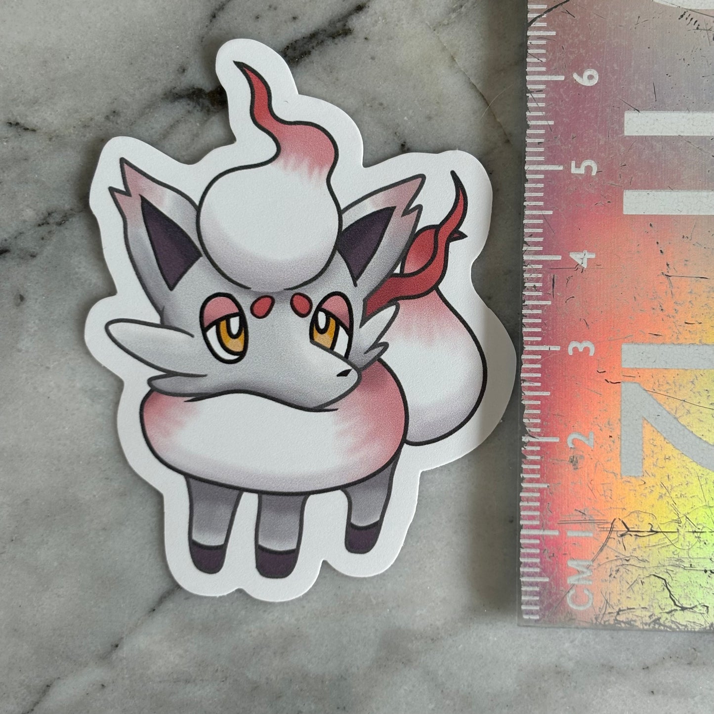 Zorua and Hisuian Vinyl Stickers