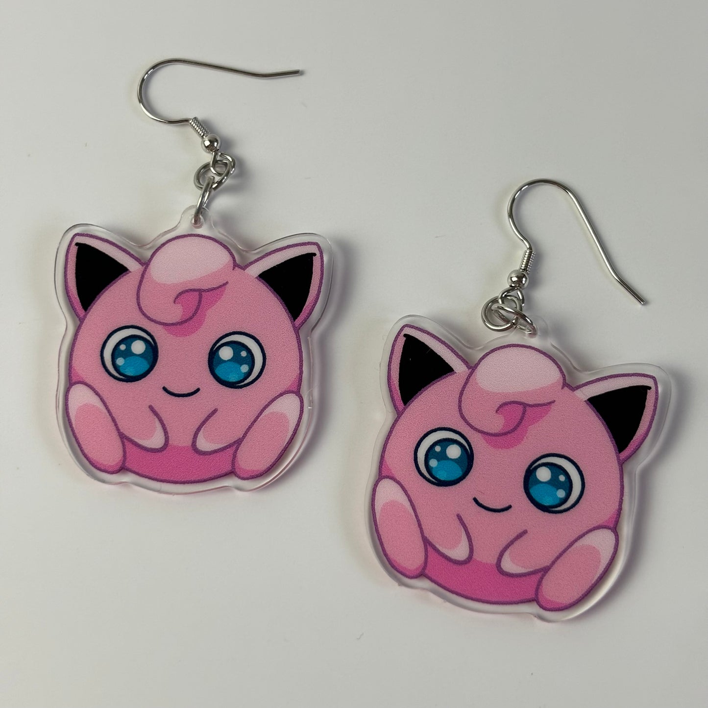 Jigglypuff Pokemon Drop Earrings