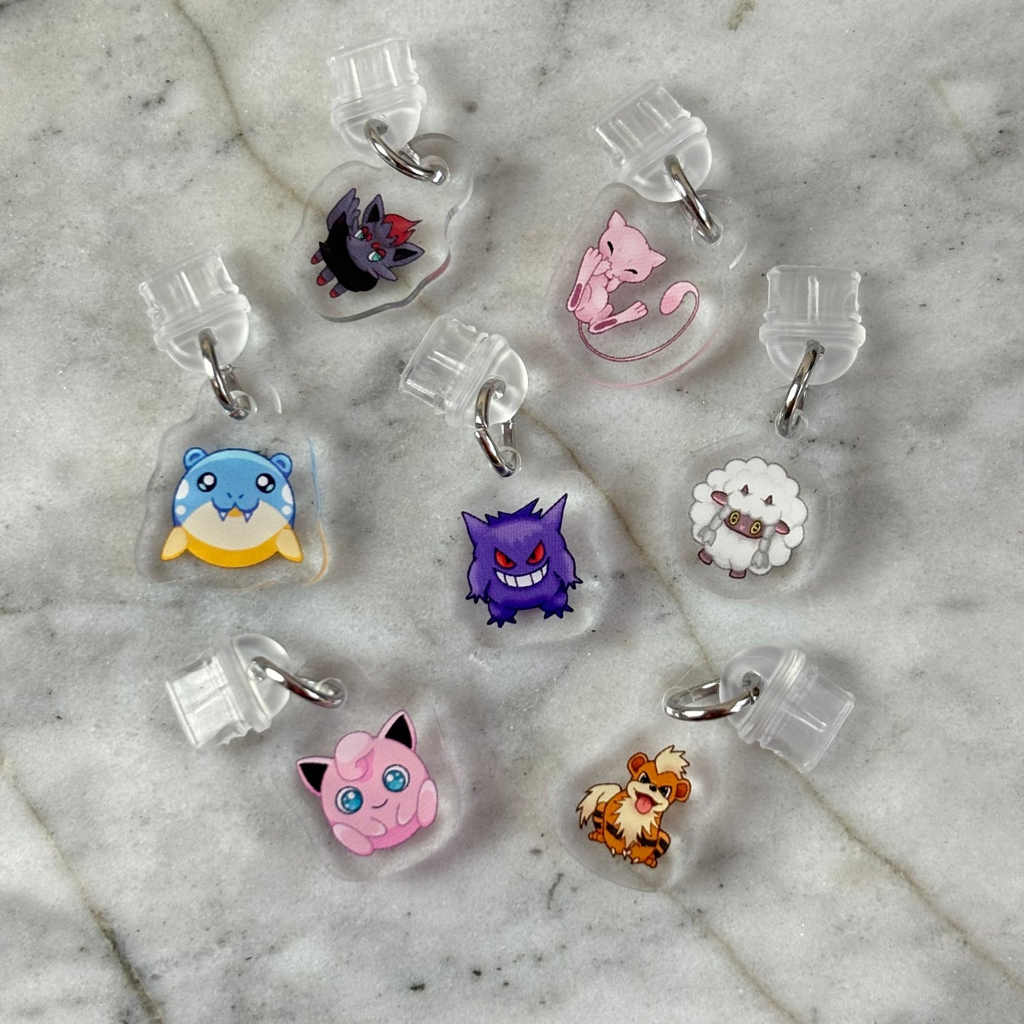 N-Z Pokemon Acrylic Phone Charms