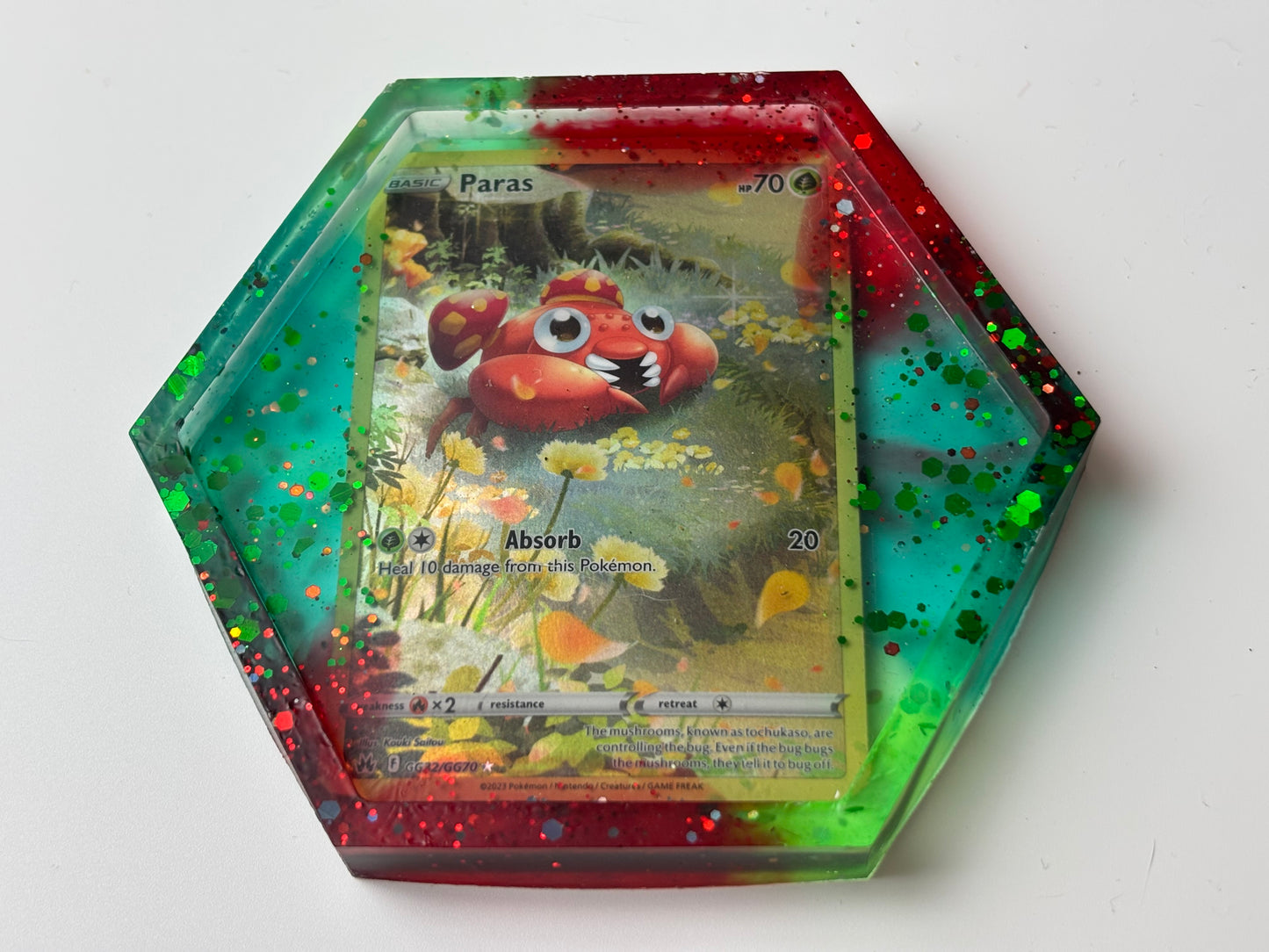 Paras Pokemon Card Drinks Coaster