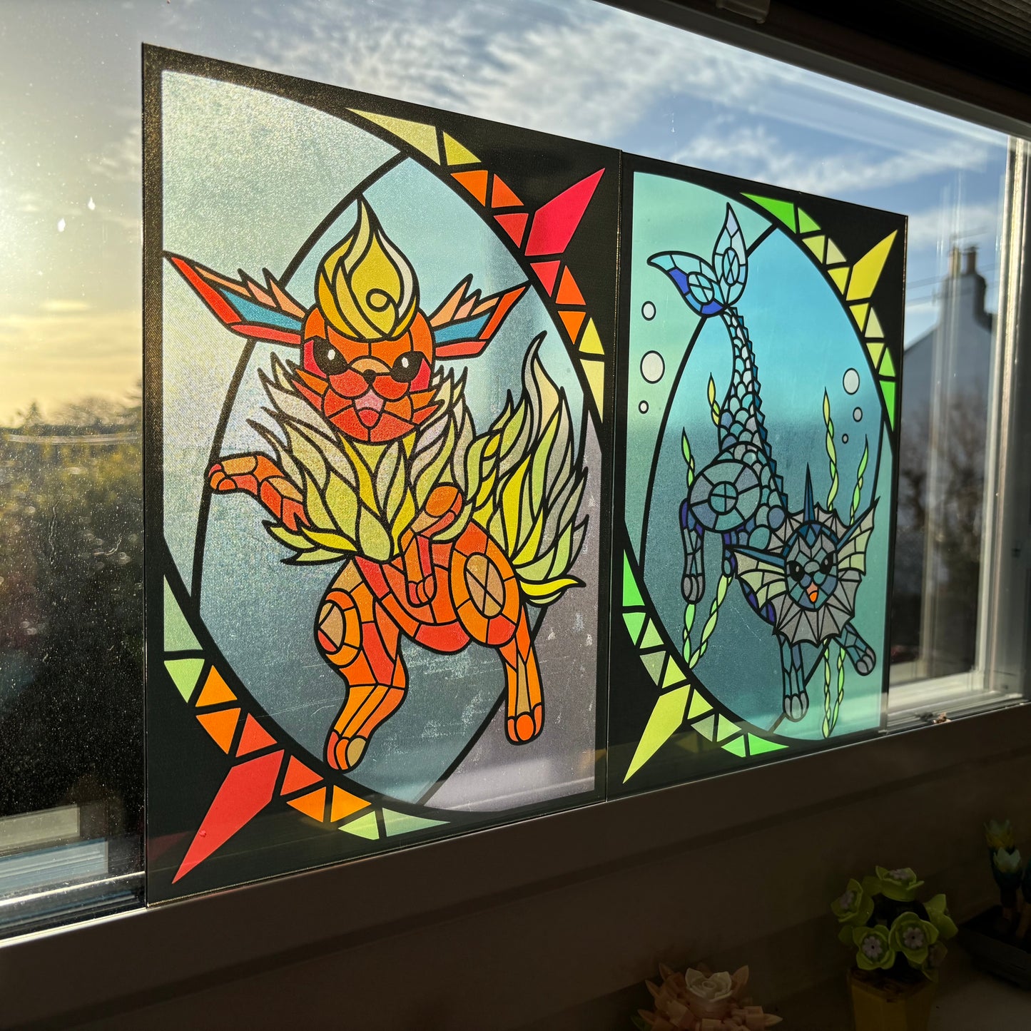 Flareon Stained Glass Effect Window Film