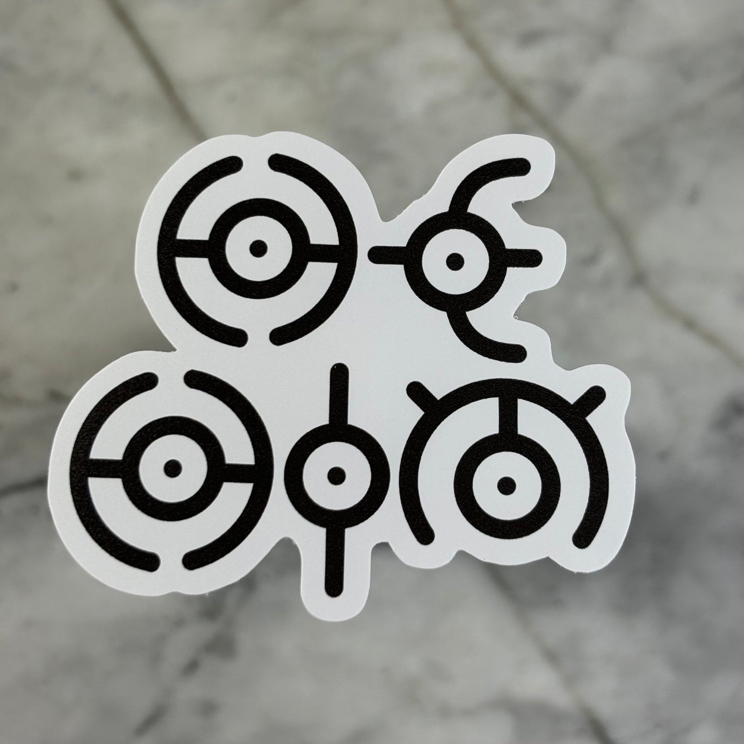 Unown Pronoun Vinyl Sticker