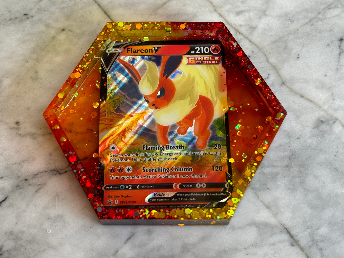 Flareon Pokemon Card Drinks Coaster