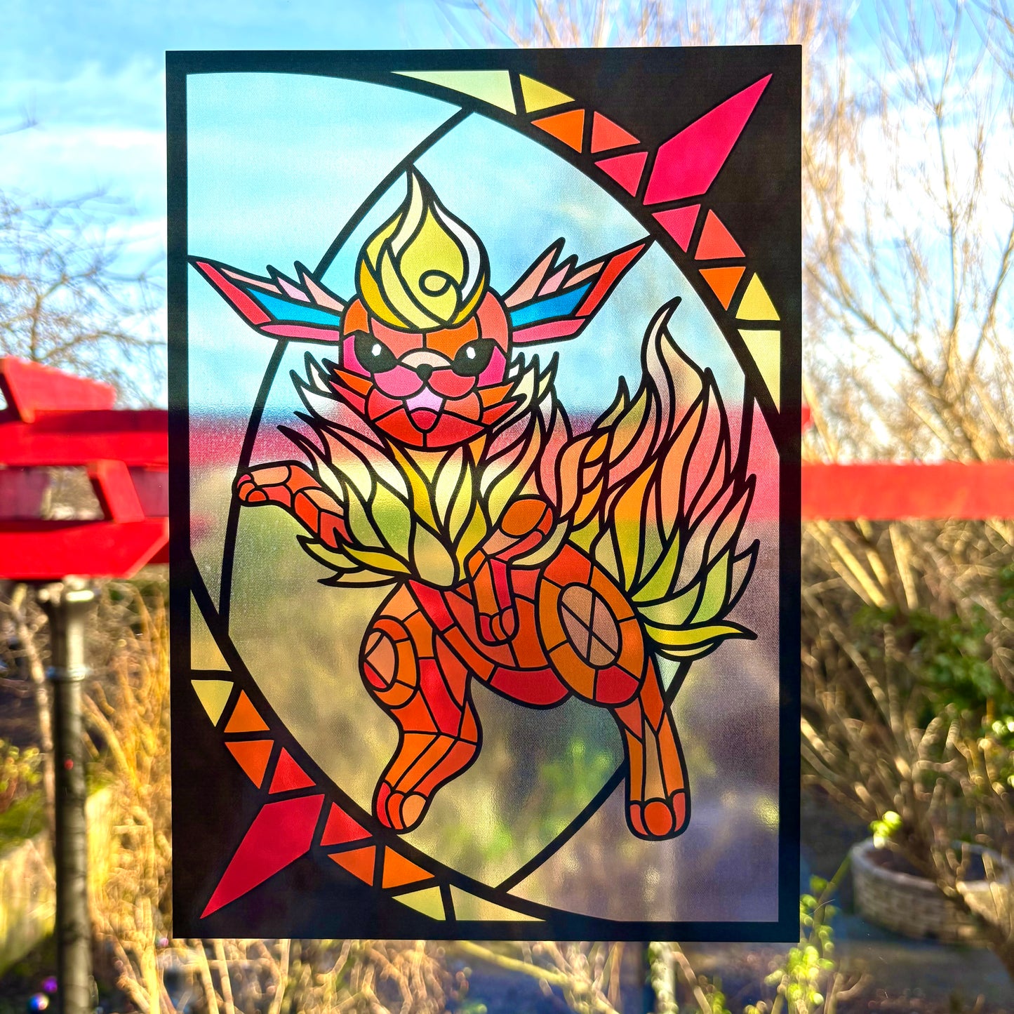 Flareon Stained Glass Effect Window Film