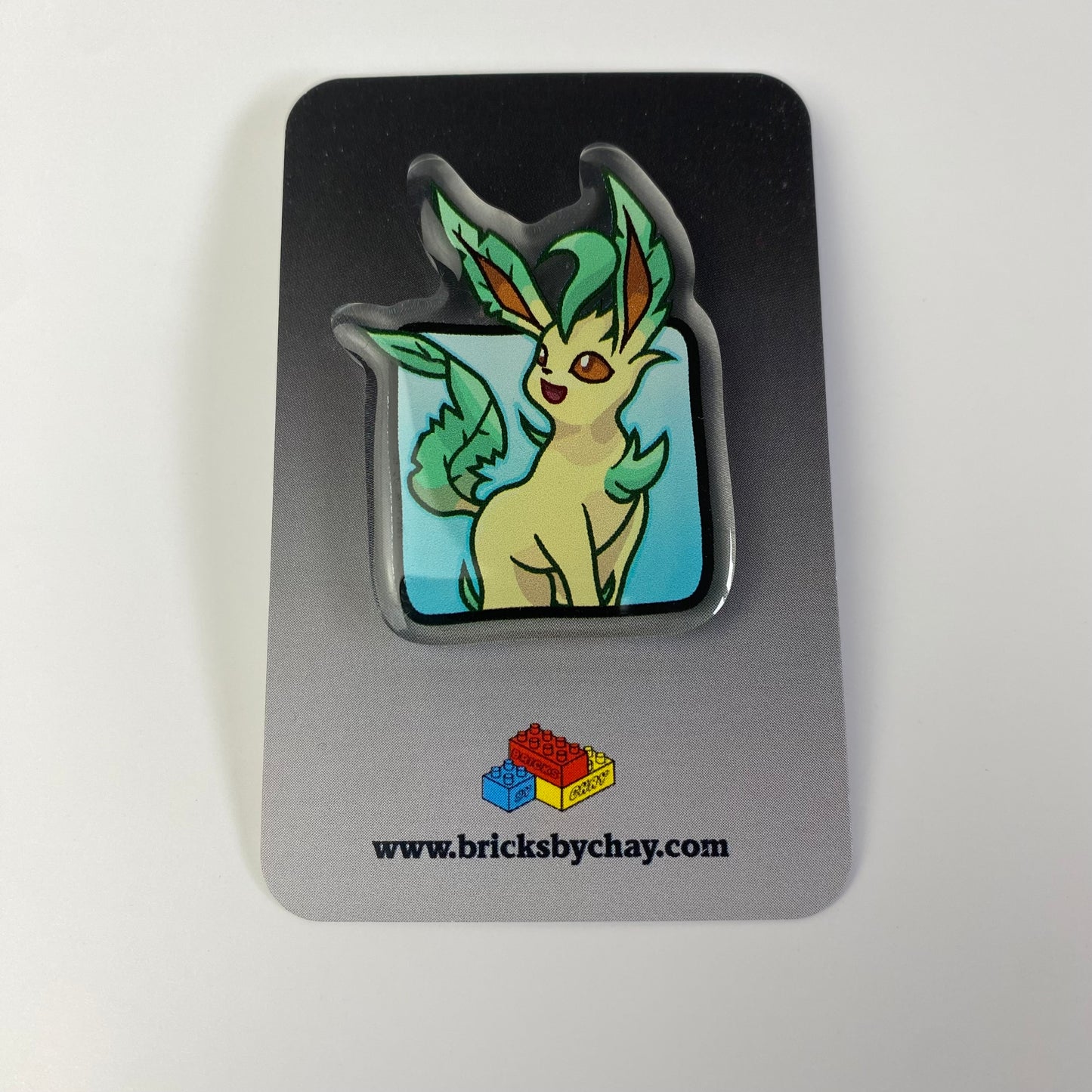 Leafeon Pokémon Acrylic Pin