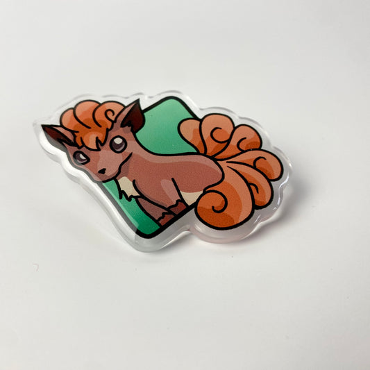 Vulpix Pokémon Acrylic Pin