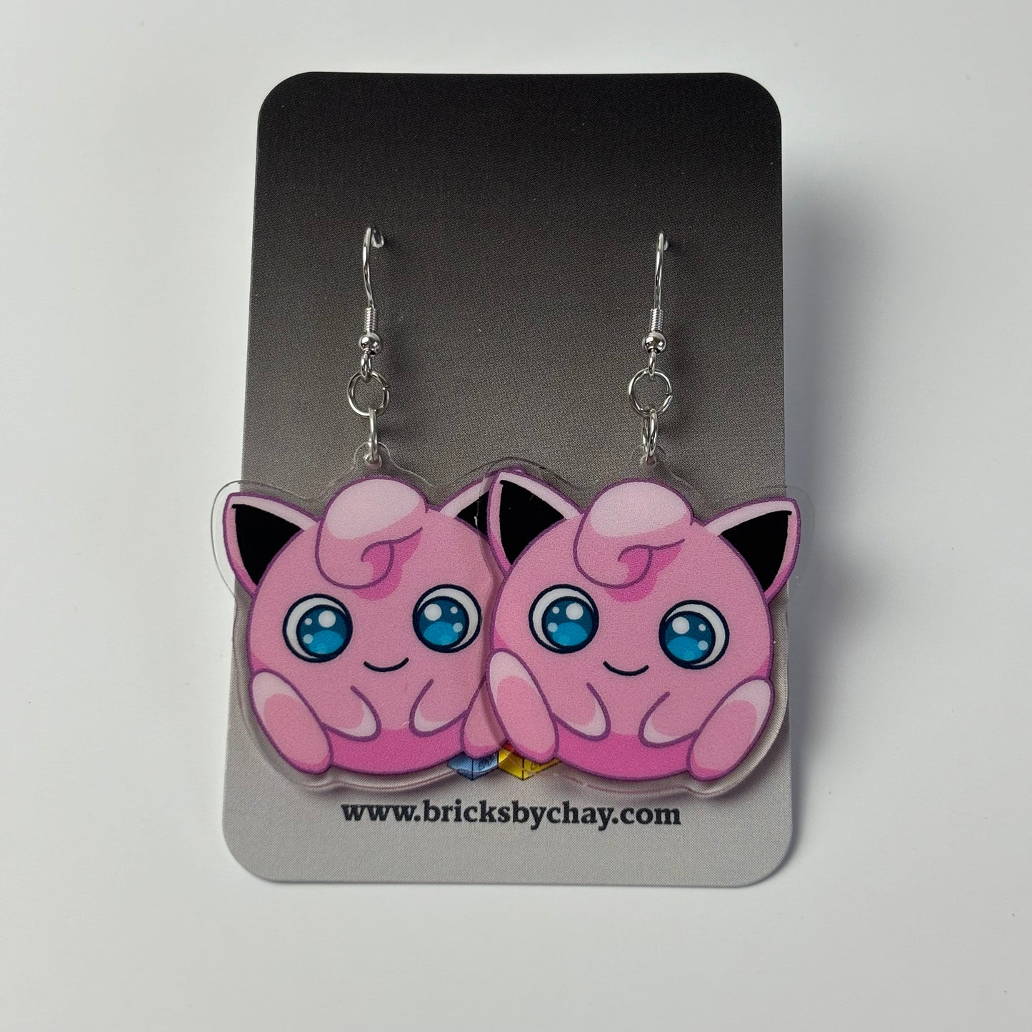 Jigglypuff Pokemon Drop Earrings