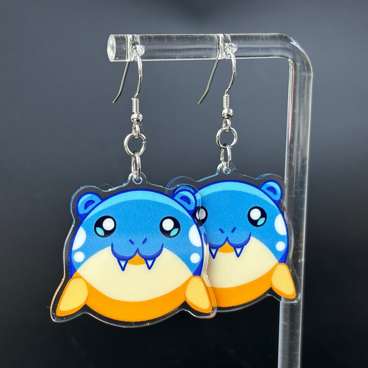 Spheal Pokemon Drop Earrings