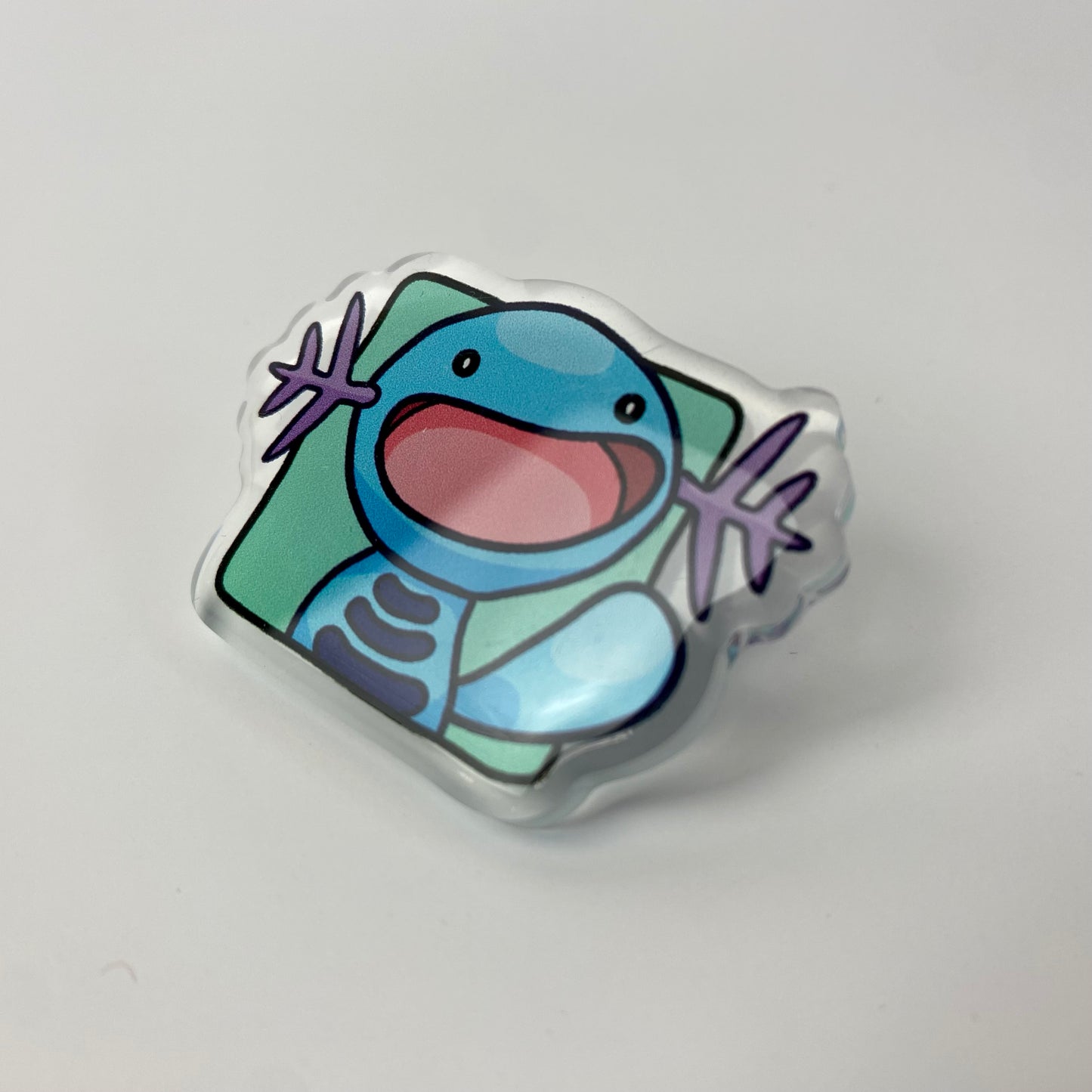 Wooper Pokémon Acrylic Pin