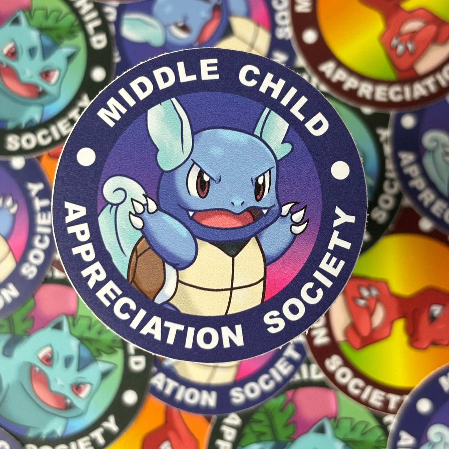 Pokemon Middle Child Appreciation Society Vinyl Sticker