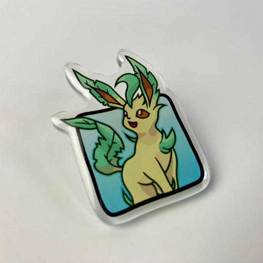 Leafeon Pokémon Acrylic Pin