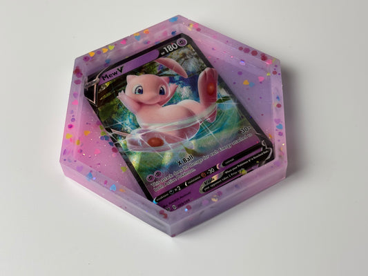 Mew Pokemon Card Drinks Coaster