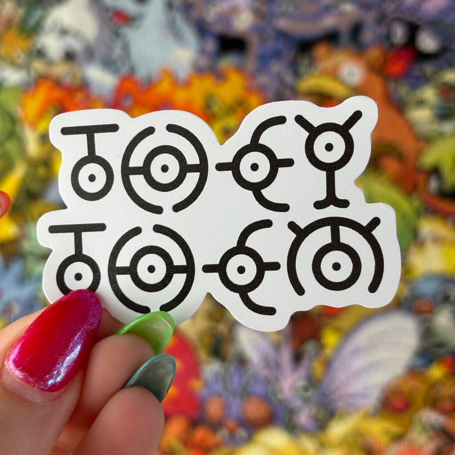 Unown Pronoun Vinyl Sticker