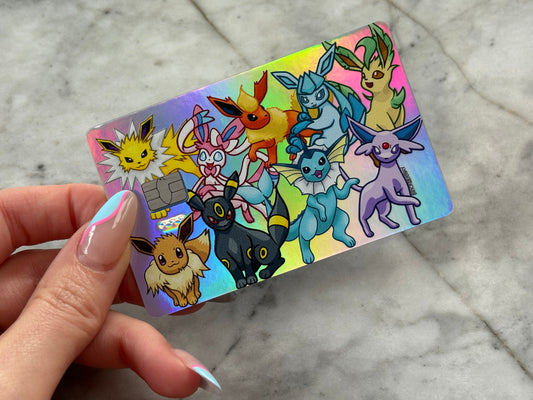 Eeveelutions Pokemon Bank Card Decal