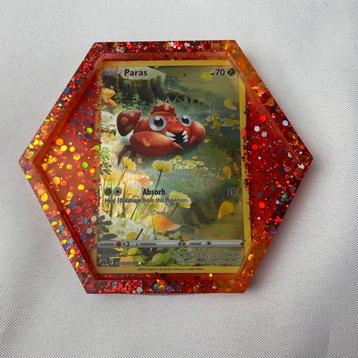 Paras Pokemon Card Drinks Coaster