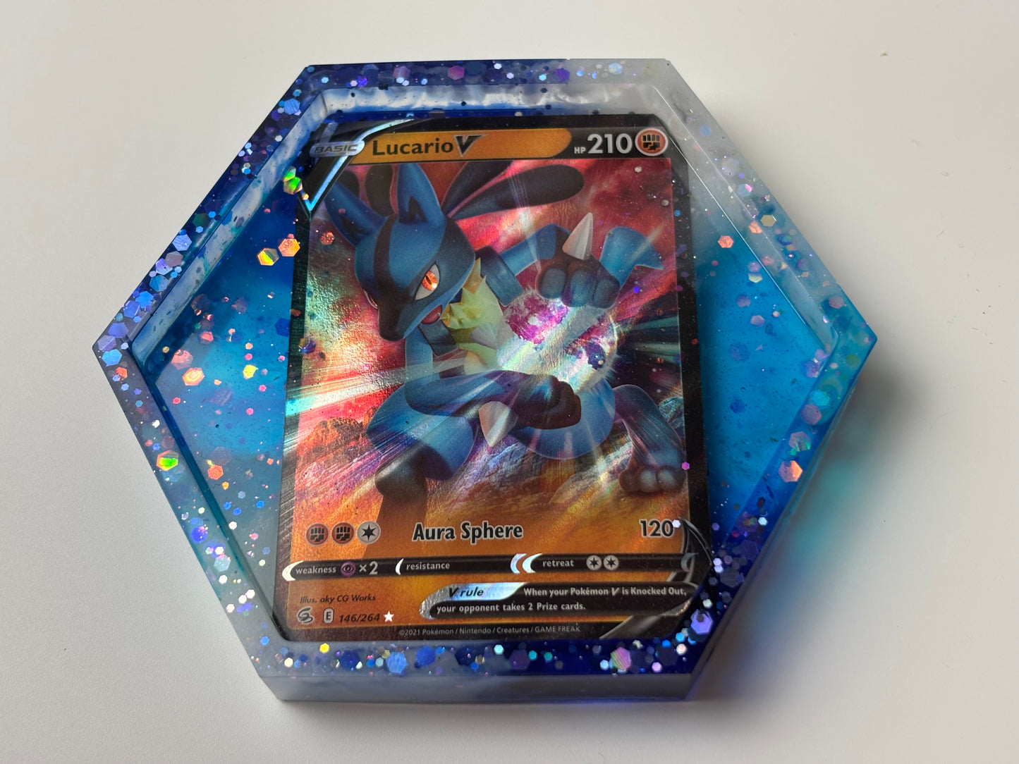 Lucario Pokemon Card Drinks Coaster