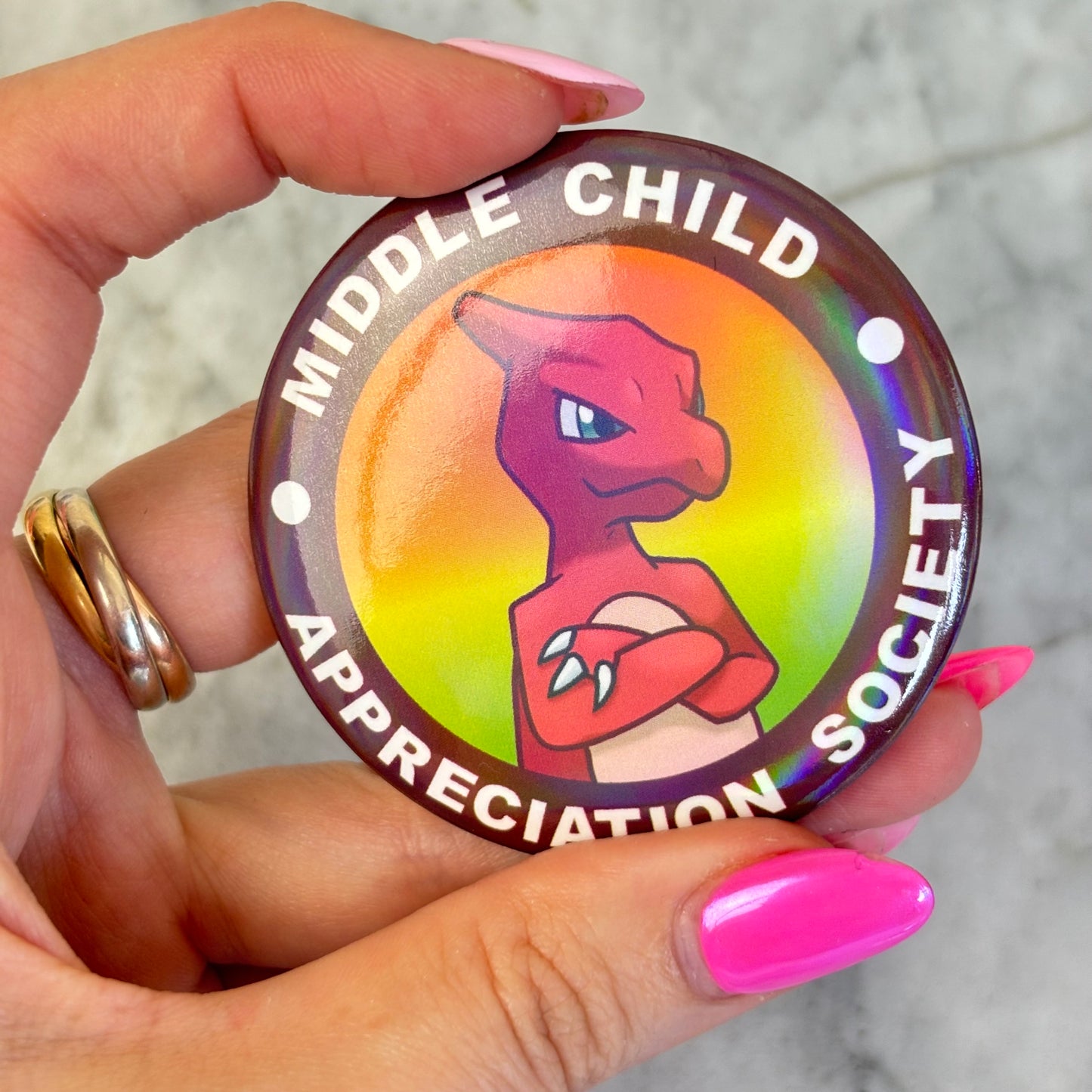 Middle Child Appreciation Society Pin Button Badges