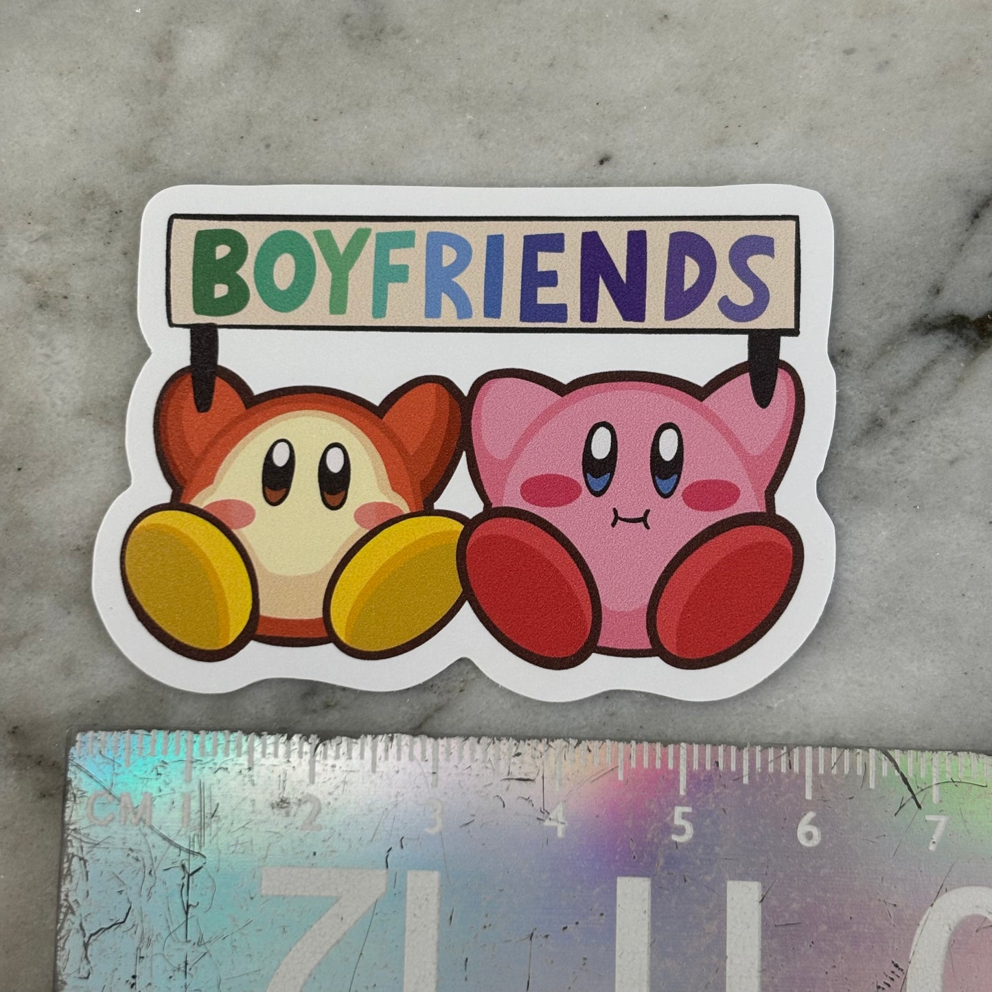 Kirby Pride Matte Vinyl Stickers